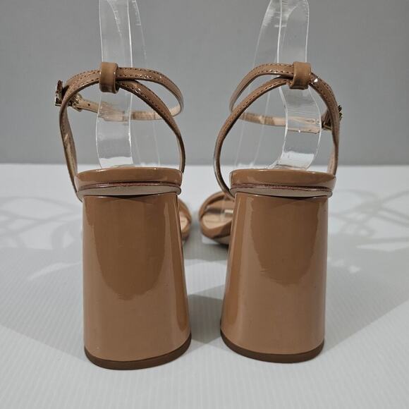 NEW Sam Edelman Kia Sandal Womens 10 Rosa Blush Patent Strappy Block Heel - Picture 8 of 13